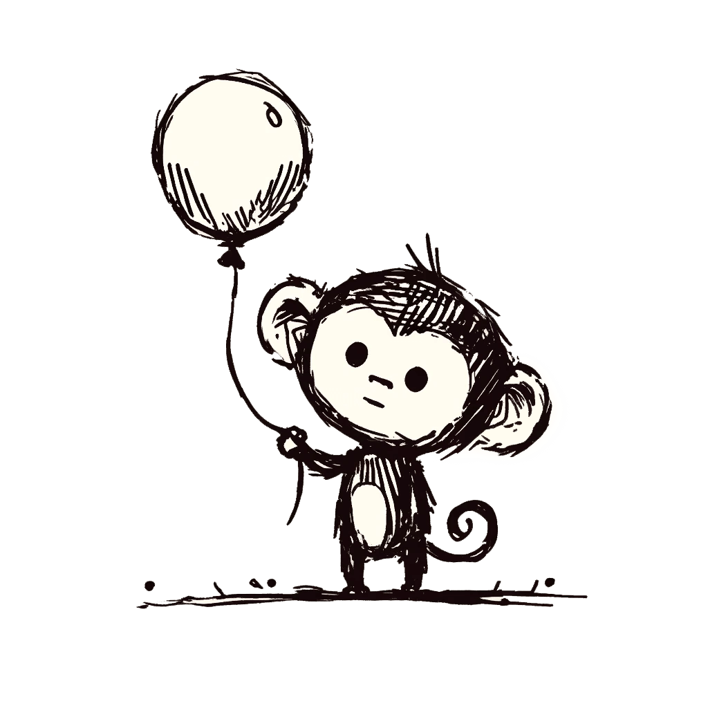 Monkey-Holding-a-Balloon
